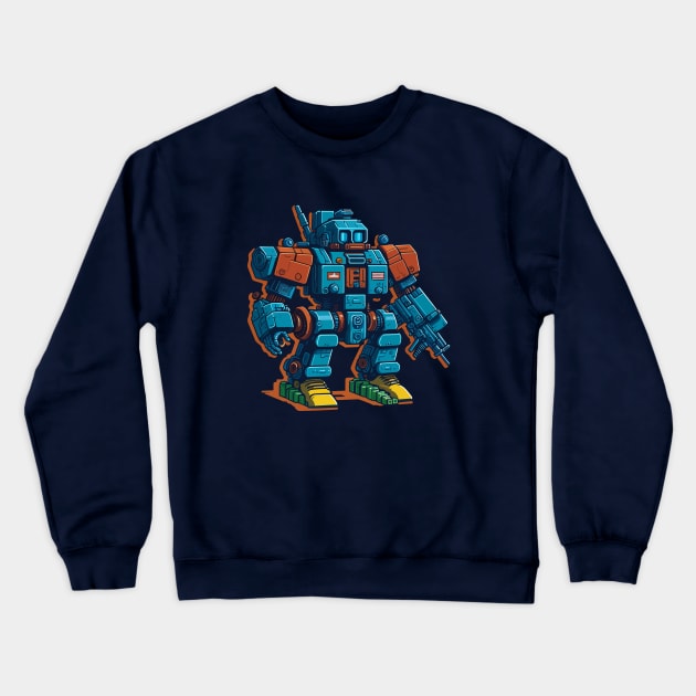 Toy Mech Crewneck Sweatshirt by Stuttgart Sticker Company